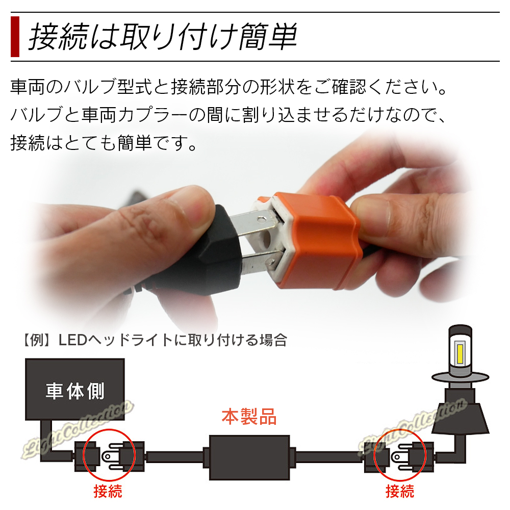 接続は取り付け簡単