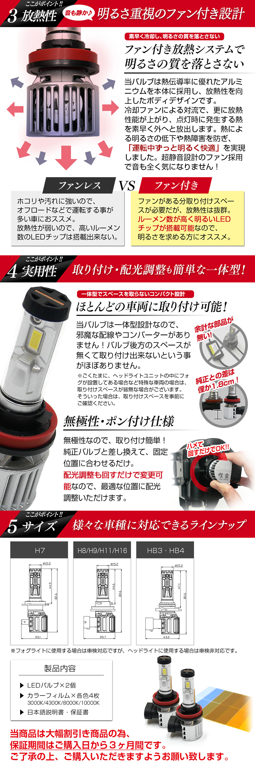 ファン付き5000lm